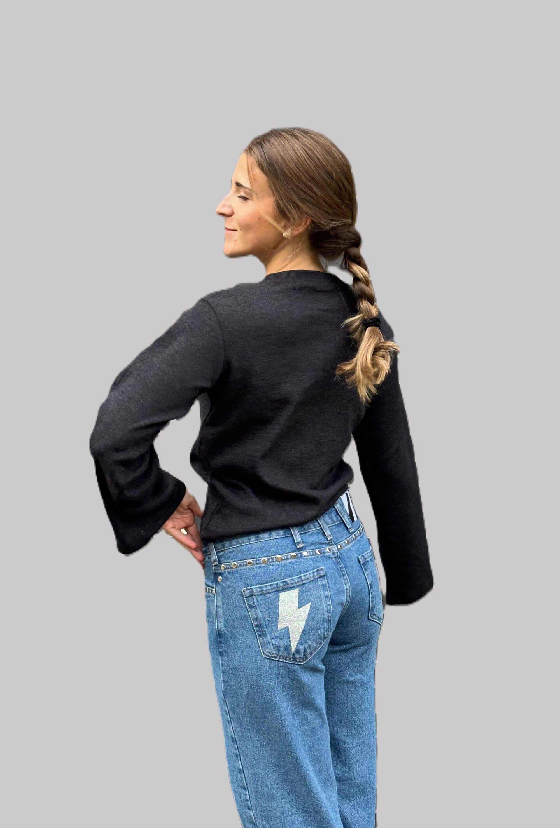 Jersey Colby Aro Metálico Azul - 3