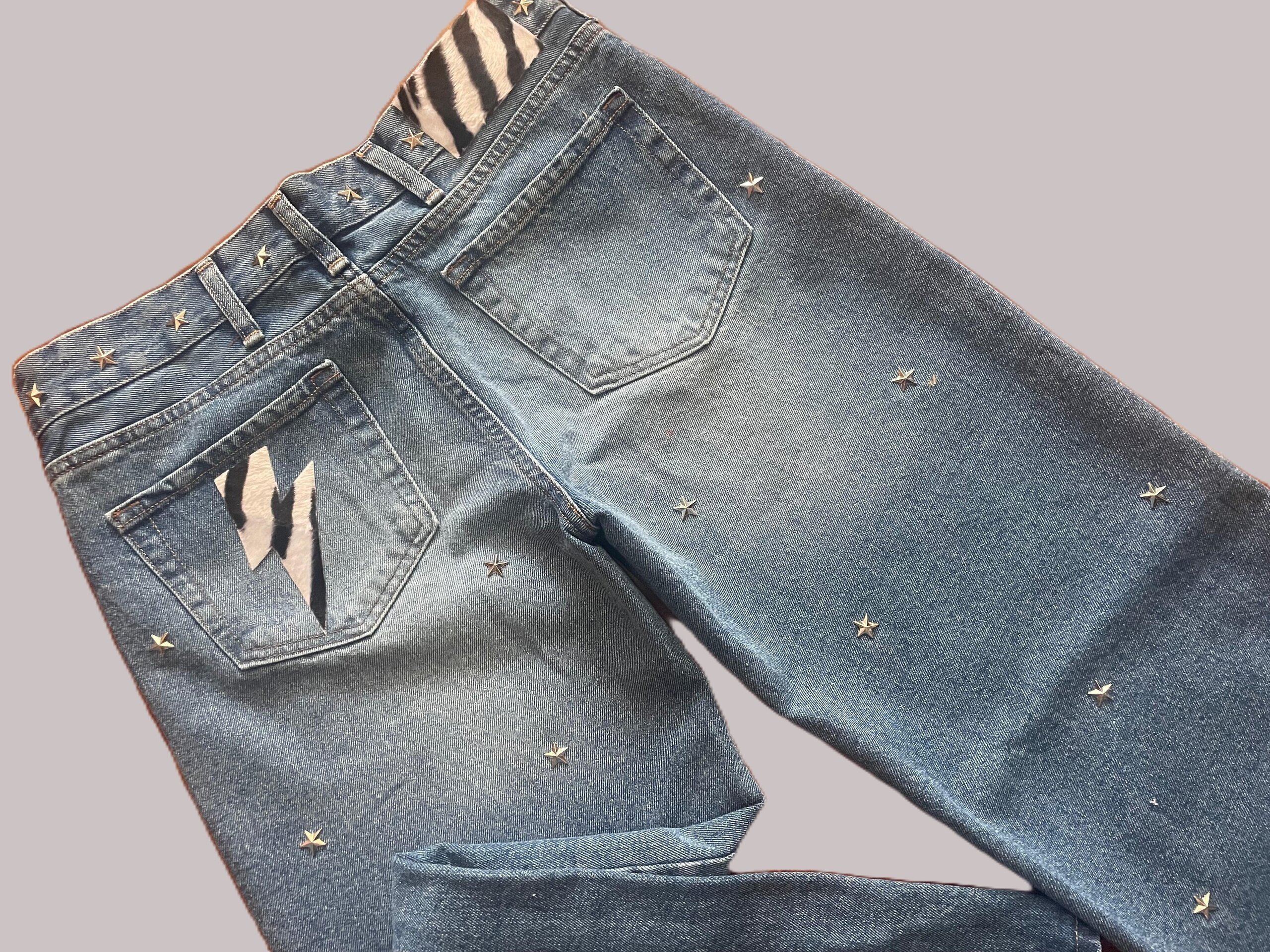 Jeans Zebra Stella AZUL(leer descripción de rayo)👇 - 8