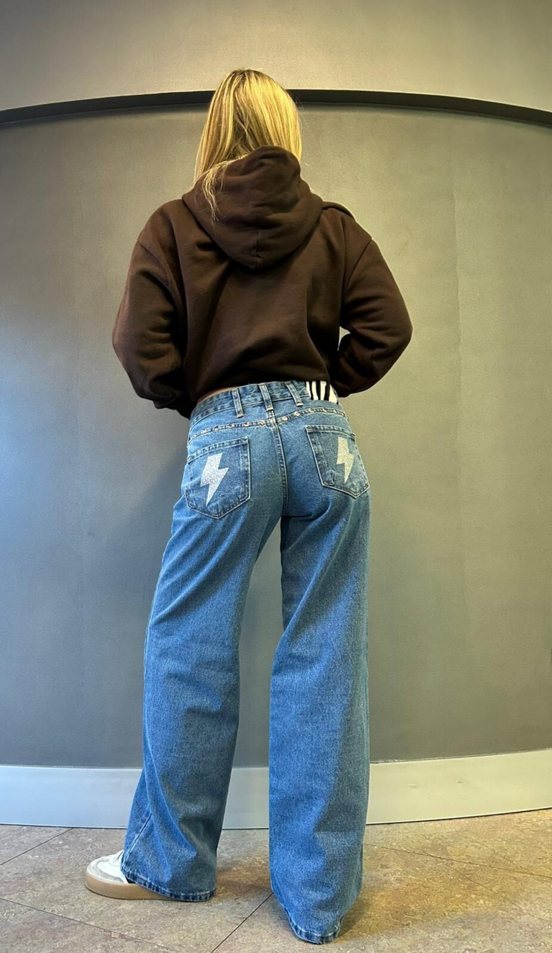 Jeans Zebra Metalic AZUL - 2