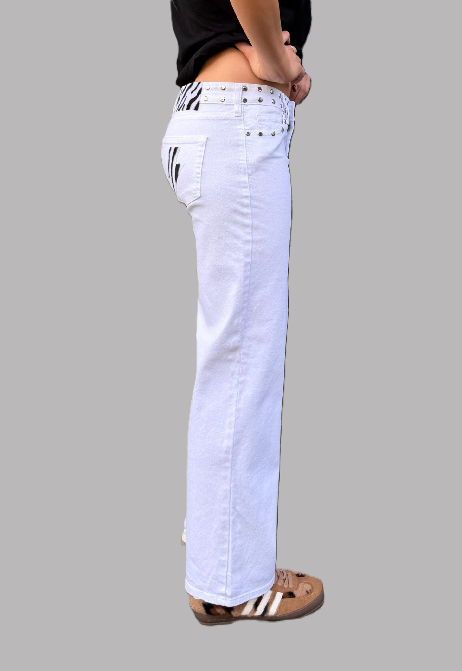 Jeans Zebra Rebel Blanco (leer descripción de rayo)👇 - 2
