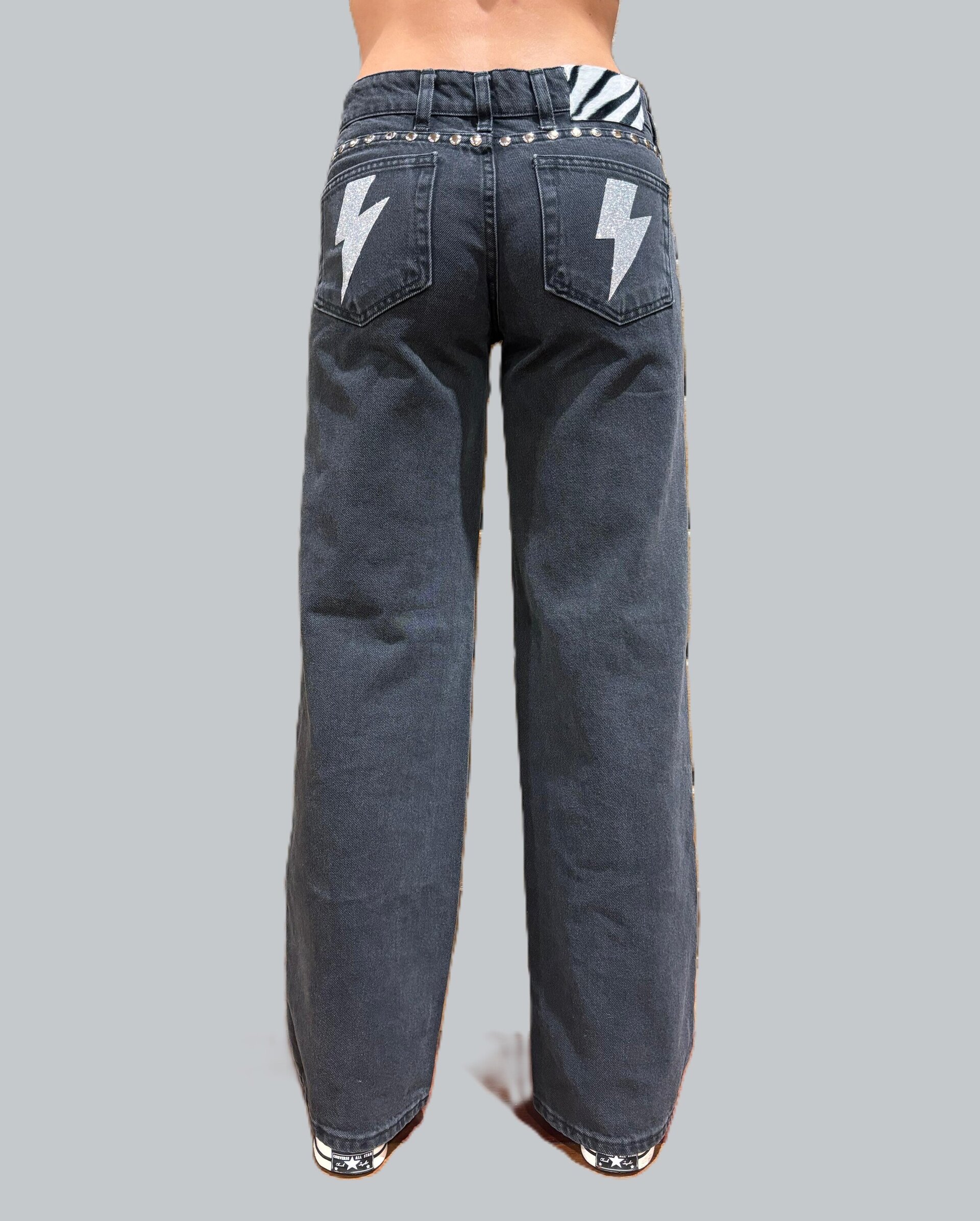 Jeans Zebra Metalic (leer descripción de rayo)👇 - 7
