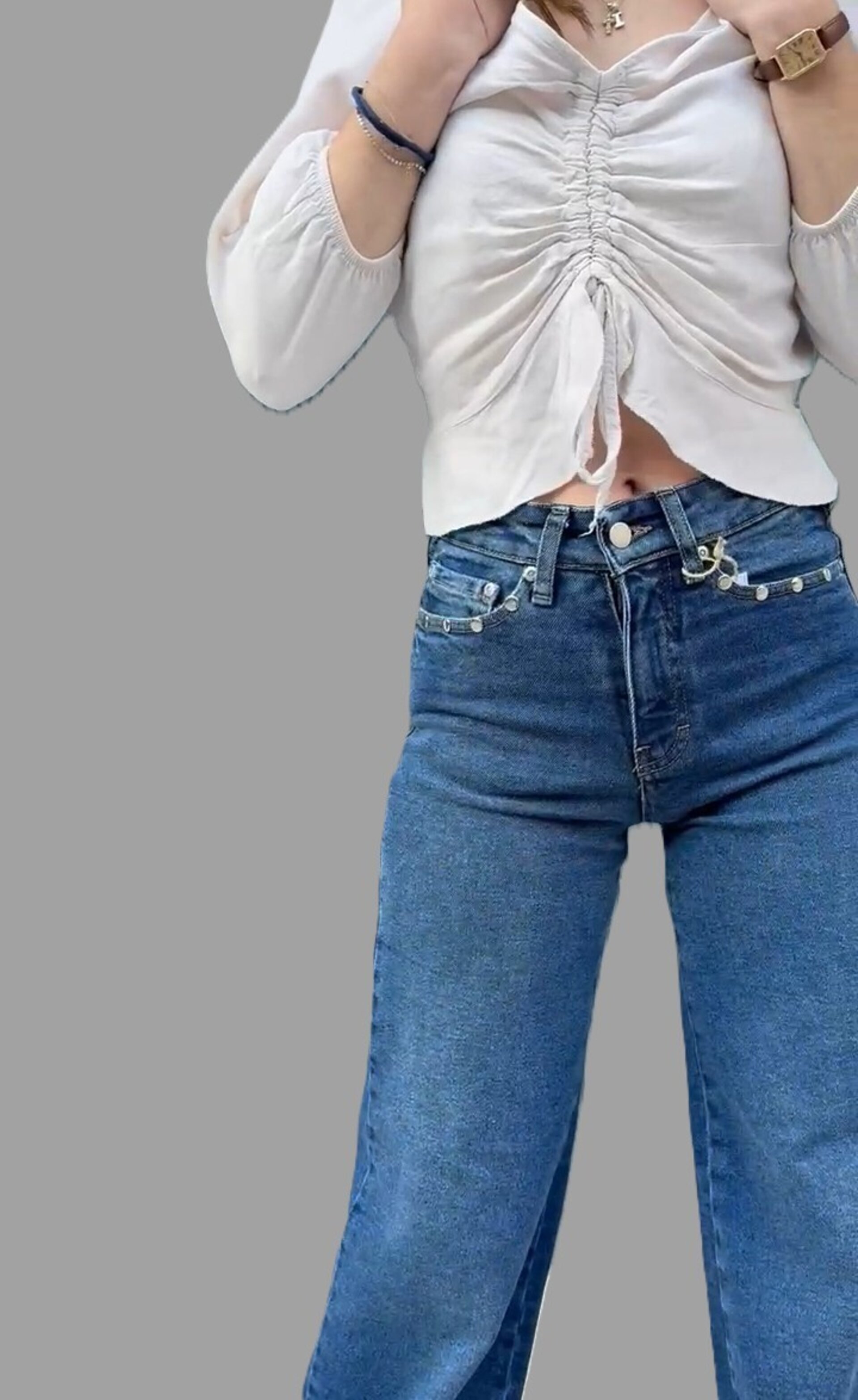 Jeans Zebra Metalic TIRO ALTO(leer descripción de rayo)👇 - 3