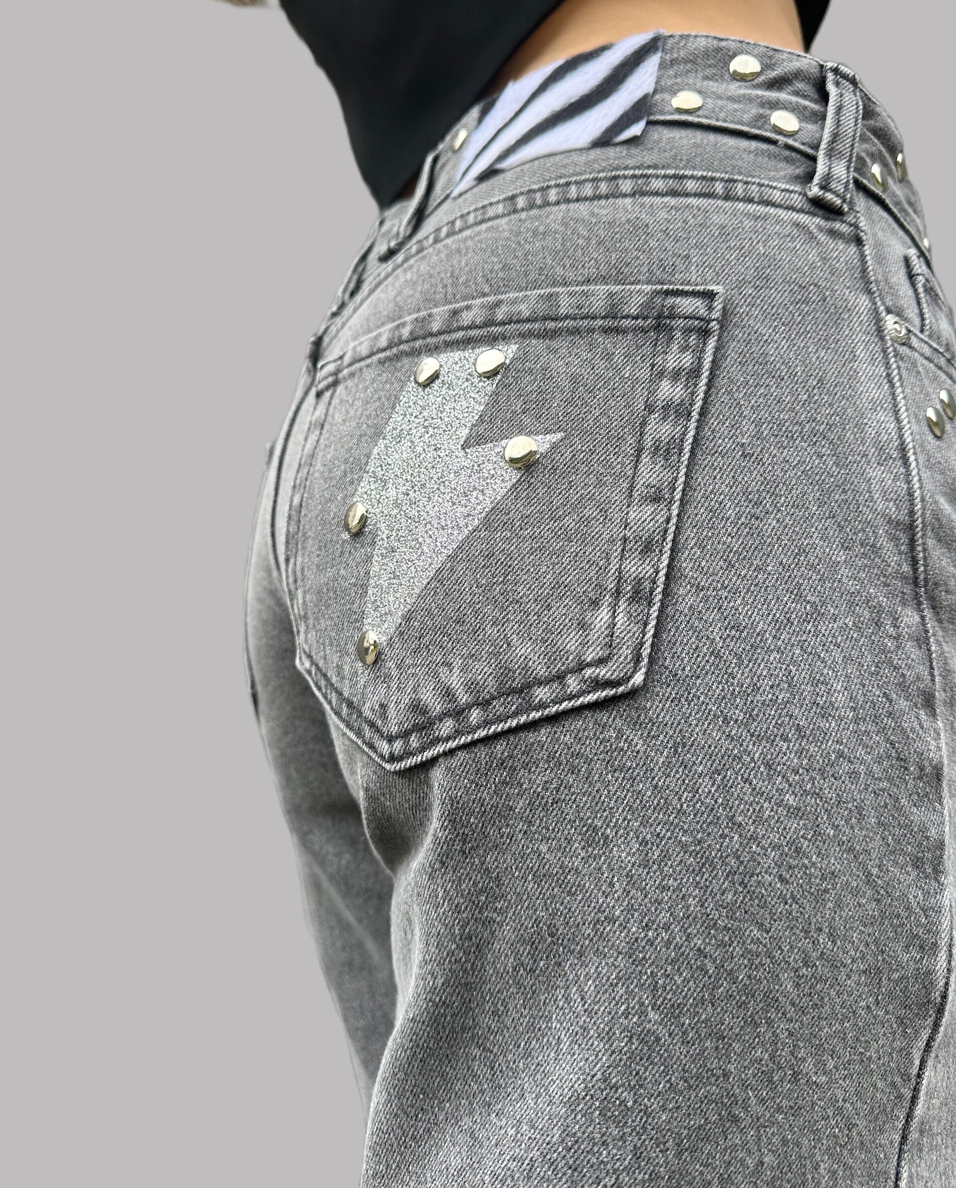 Jeans Zebra Grey (leer descripción de rayo)👇 - 2