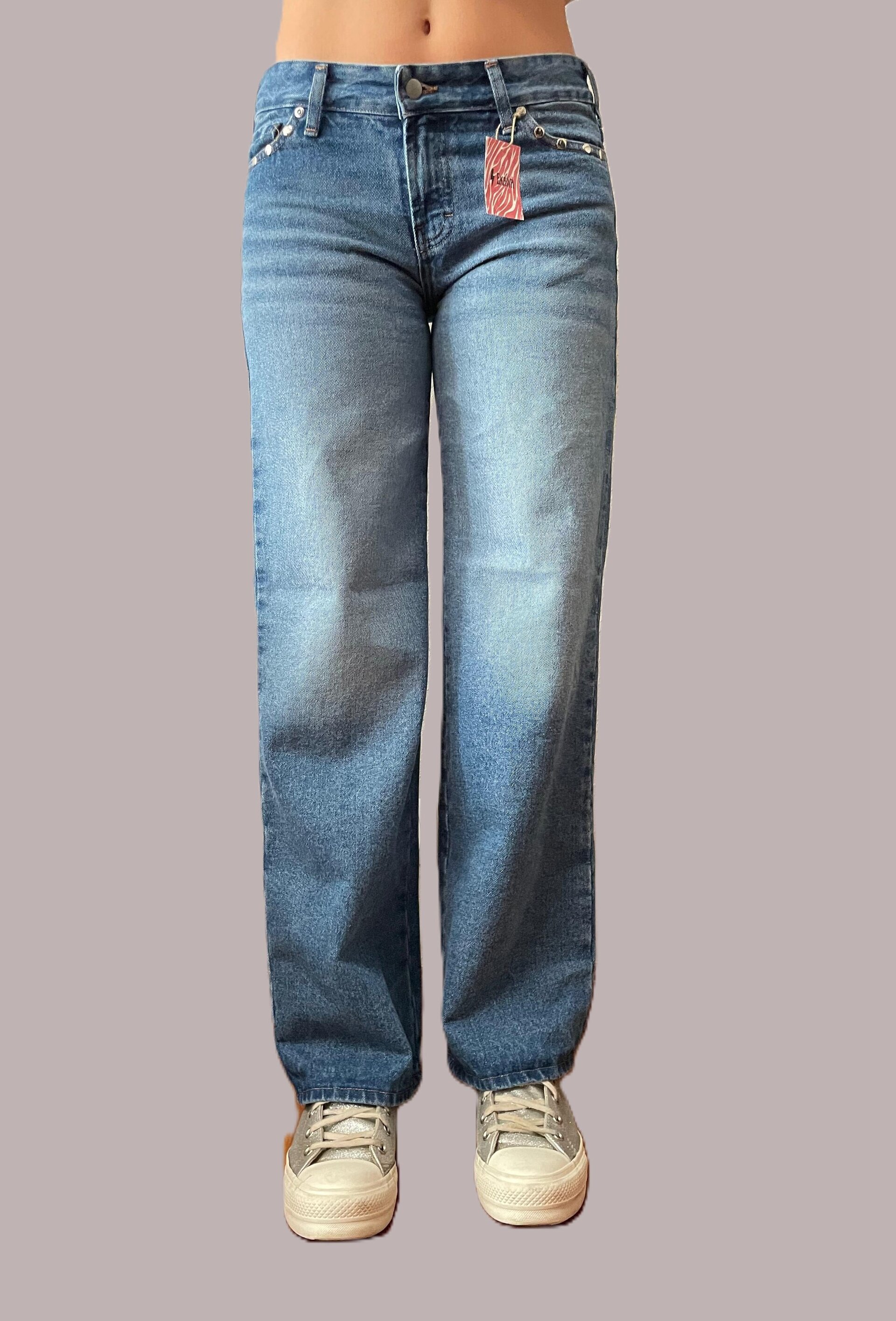 Jeans Zebra Metalic AZUL(leer descripción de rayo)👇 - 4