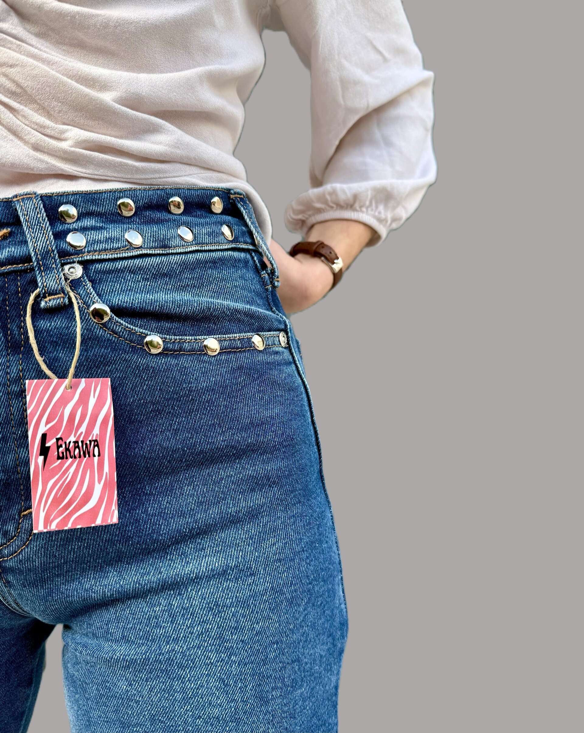 Jeans Zebra Rebel TIRO ALTO(leer descripción de rayo)👇 - 3