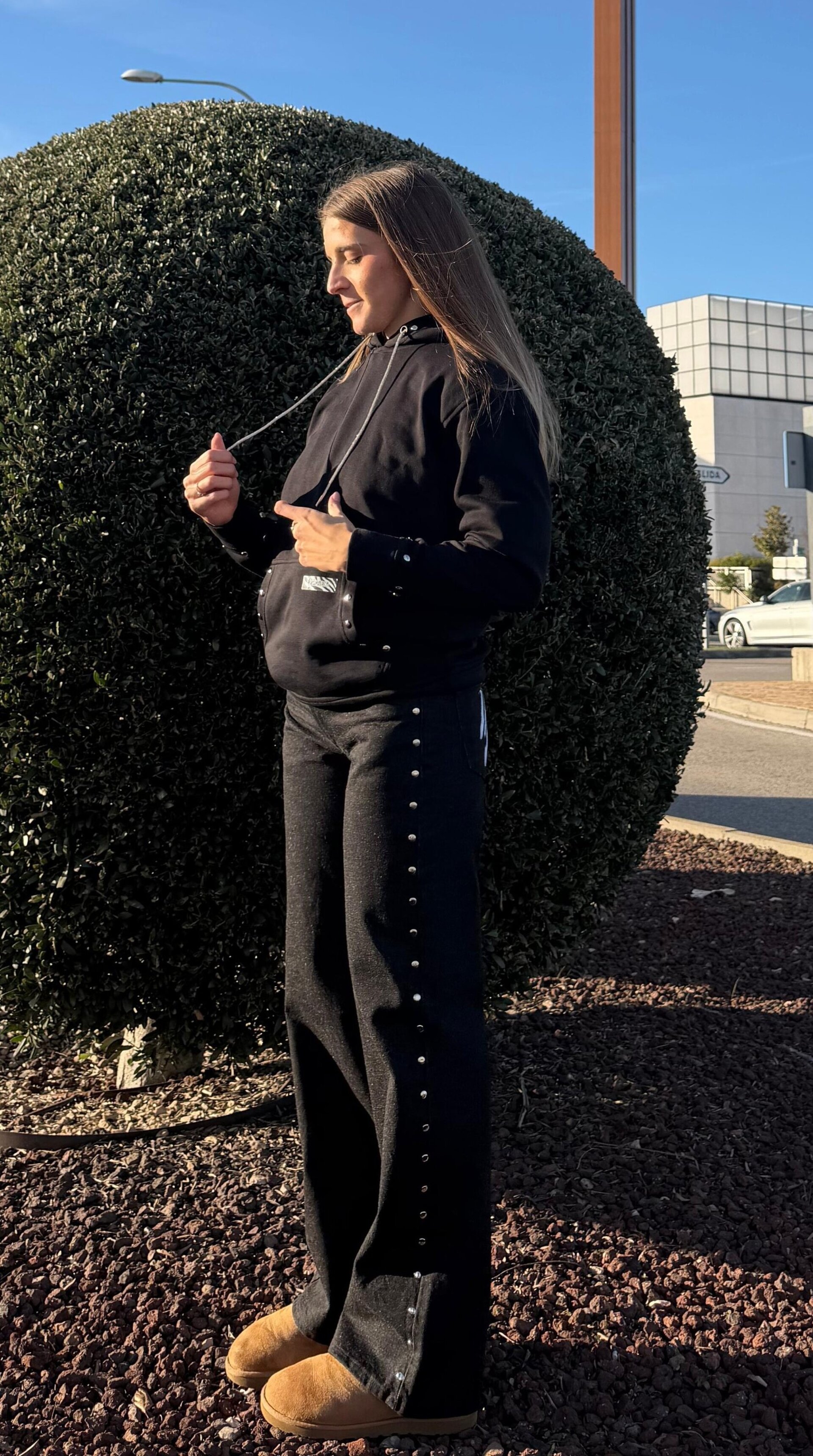 Hoodie Helena Negra - 2