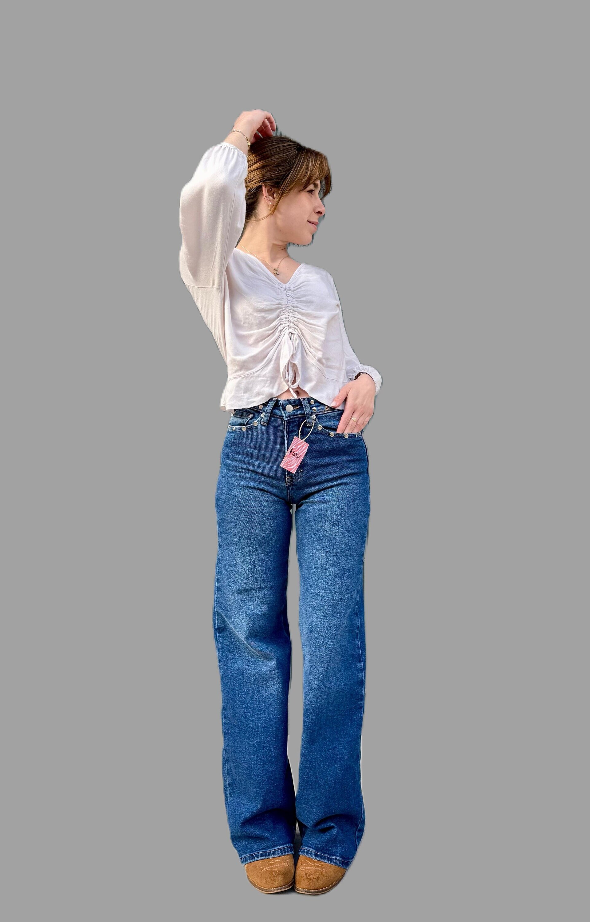 Jeans Zebra Rebel TIRO ALTO(leer descripción de rayo)👇 - 2