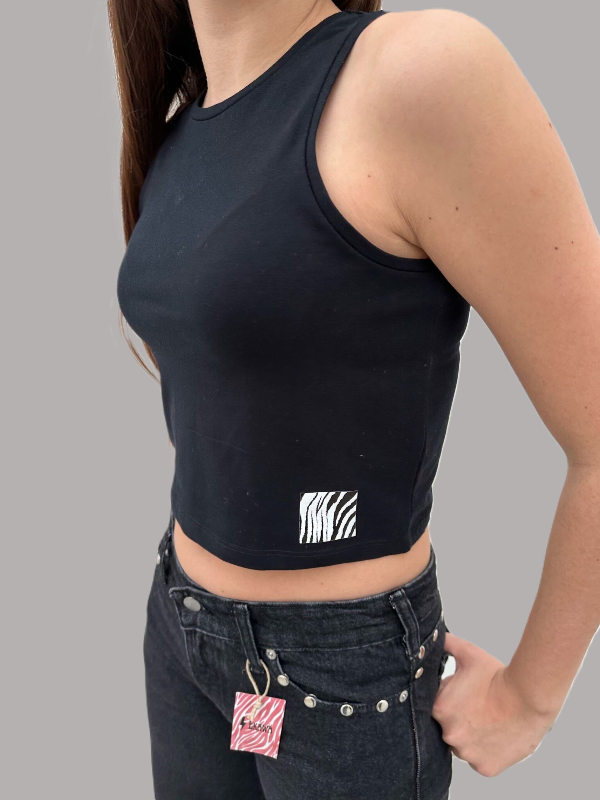 Top zebra Ane negro - 2