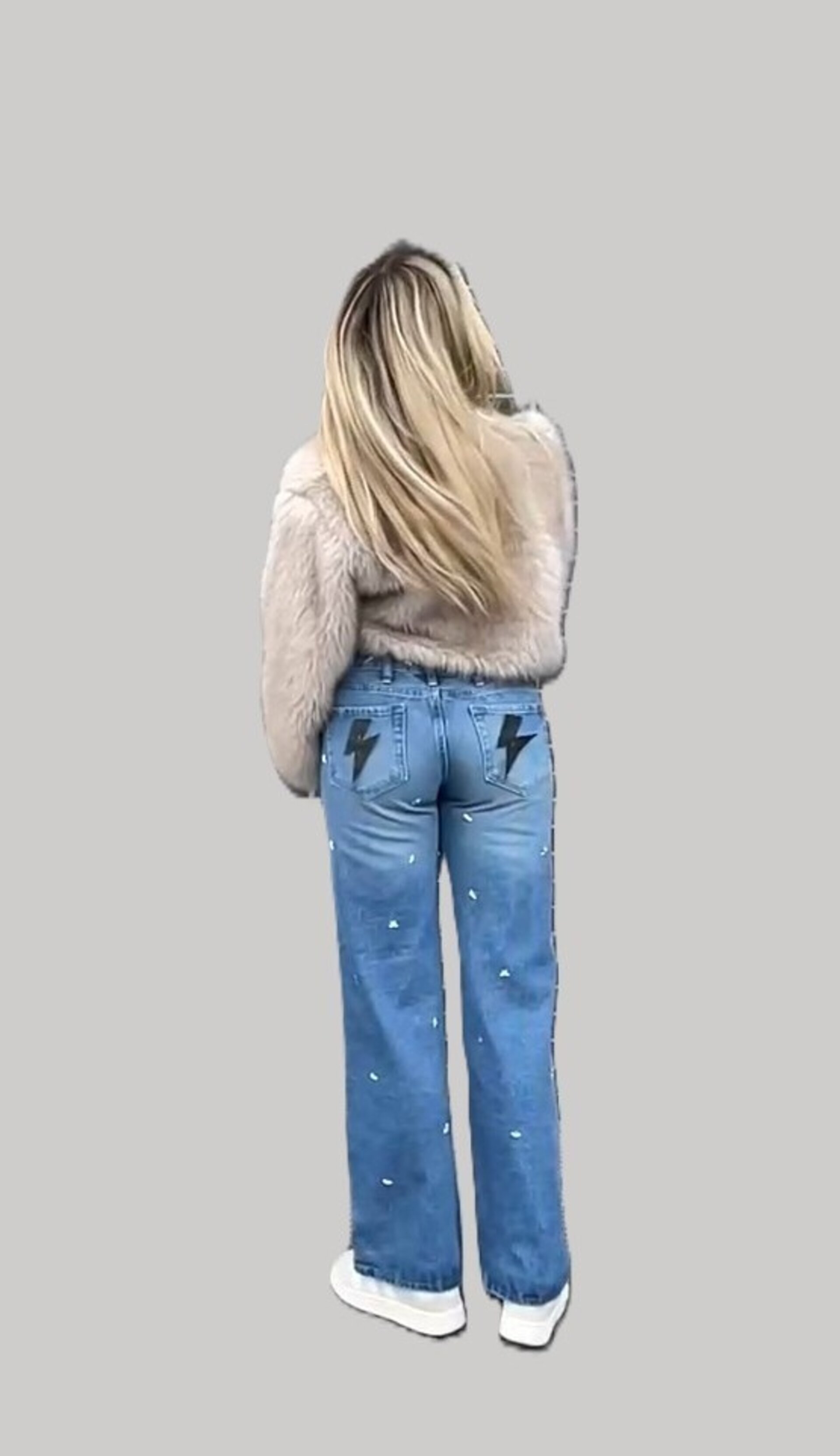 Jeans Zebra Stella AZUL(leer descripción de rayo)👇 - 2