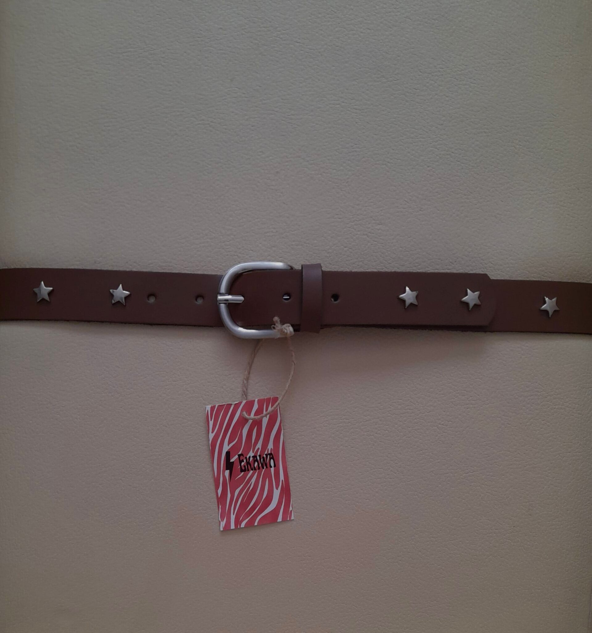 Cinturón de piel con Tachuelas de Estrellas - 2