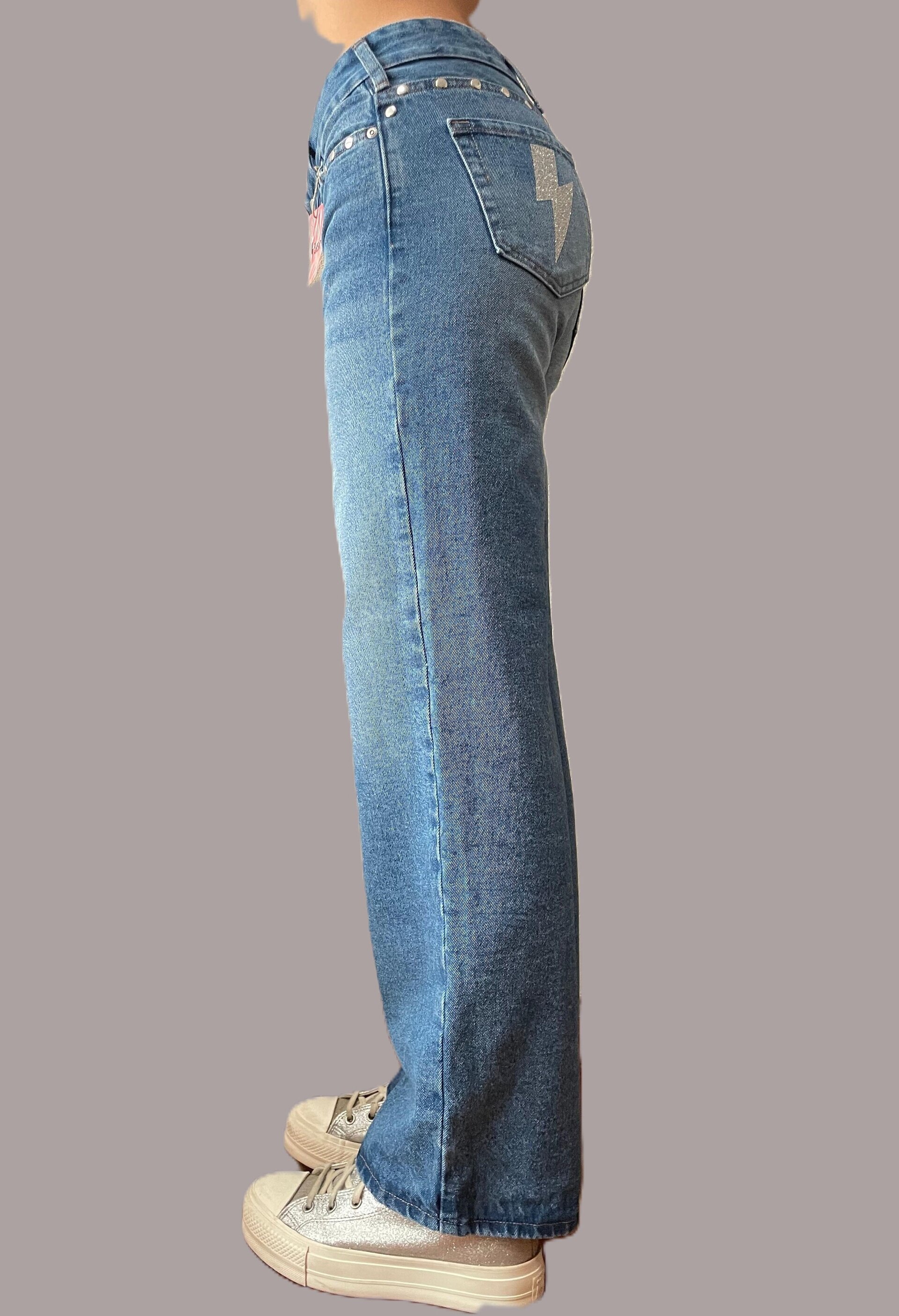 Jeans Zebra Metalic AZUL(leer descripción de rayo)👇 - 6